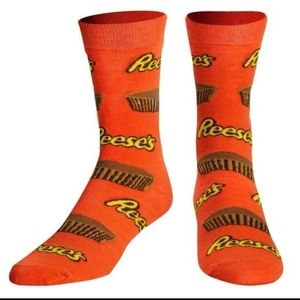 3/$25 Reese’s Peanut Butter Cup Candy Crew Socks 1 Pair Mens 6-12